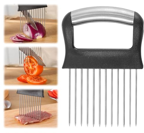 Onion Slicer, 2025 New Onion Holder for Slicing and Dicing of Oinions and Other Vegetables, Food Slicer Assistant Tool for Slicing Fruits, Vegetables, Meat (1 pcs)