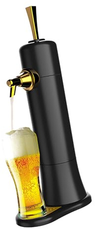 AWJUWHBJ Dispositivo dispensador de cerveza vibratorio crea espuma cremosa máquina de grifo ABS y textura de silicona para botellas de latas, generador eléctrico de espuma