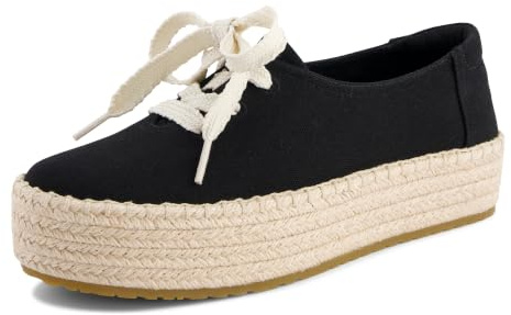 TOMS Valencia Lace Up Mocasín planoMujer