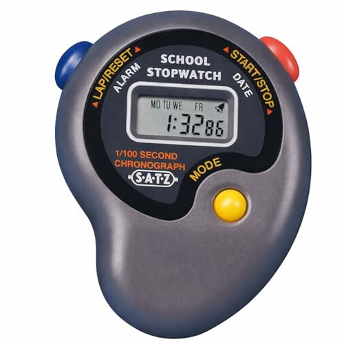 Satz School Stopwatch | Timer For Schools, Clubs And Home, Accurate And Robust, Range of Functions, Digital