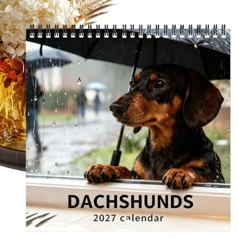 Calendrier Teckel 2027 Planificateur Chien Janvier À Décembre 2027