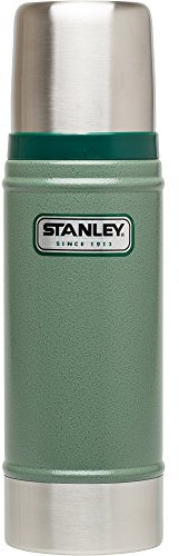 Stanley The Legendary Classic Vacuum Bottle .47L Green 18/8 Stainless Steel Double-Wall Vacuum Insulation Water Bottle Leakproof + Packable Insulated Lid Dishwasher Safe Naturally Bpa-Free
