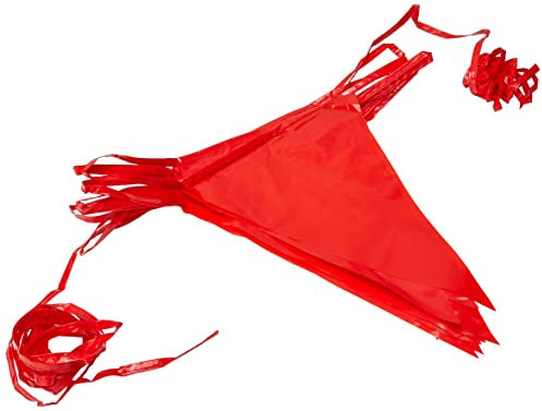 Folat - Línea De Banderas De Color para Fiesta Decoración - 10 Metros - Rojo