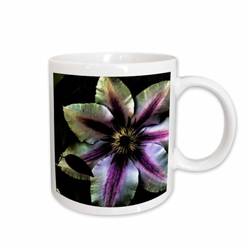 3dRose Clematis Magic Photo art of a clematis flower with effects 11oz Mug