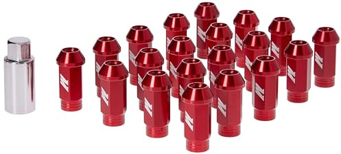 Mishimoto mmlg-15-lockrd Aluminium Locking Lug Muttern, M12 x 1,5, rot