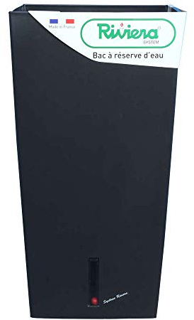 Riviera-Pot DE Fleurs EVA Carre Haut 52-Noir