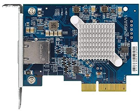 QNAP QXG-10G1T - Single-Port, 5-Speed 10 GbE Network Expansion Card Black