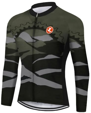 UGLY FROG Winter Bike Wear Herren Fahrradbekleidung Radtrikot Langarm Winddicht Thermische Fleece Bekleidung