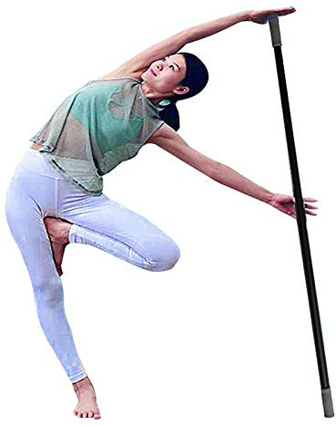 YSCMX Stretching Yoga Stick, Body Training Stick Correction Balance Bar, Stretching Tool Posture Correction for Dancer Gymnasts Body Shaping, Length 150cm (Color : Pink)