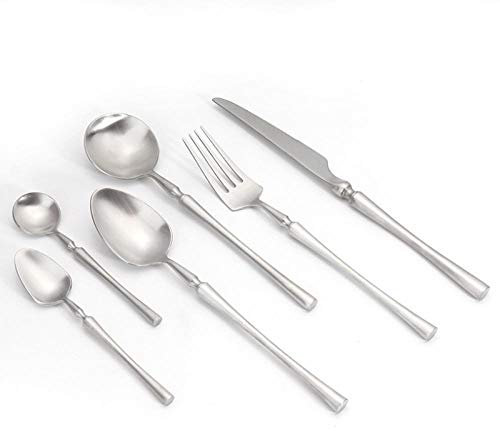 Ménagère en acier inoxydable Blanc Couverts en INOX Couverts de Table Cuillère Fourchette Fourchette Cuisine & Maison Ou un cadeau