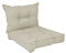POKAR Garden Rattan Outdoor Sofa Pallet Set of 2: Seat Cushion 50x50x10 cm + Back Cushion 50x40x10 cm, Beige