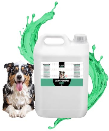 AURE Champu para Perros Repelente con Citronela 5 L – Champú Ahuyentador de Insectos, Ayuda a Proteger Frente a Parásitos Externos, Champu Perro pH Adaptado, Uso Frecuente, Cuidado Profesional