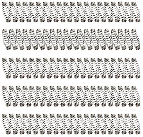 100 Stück Angelhaken mit Feder Angelhaken mit Drehverriegelung Angelhaken mit Edelstahlfeder Angelzubehör