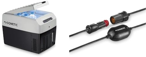 DOMETIC Tropicool TCX 14 - tragbare elektrische Kühlbox für 12/24 und 230 V Anschluss & M 50U Universeller Batterie-Wächter für 12 V Anwendungen