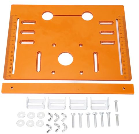 Plaque de base pour machine à découper le bois, plaque de base multifonctionnelle, bancs de travail du bois, défonceuse, plaque pliante pour défonceuse, scie circulaire de table,