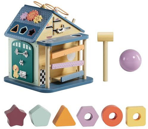 Topbright Activity Haus 12 en 1 (fomento de la motricidad Fina a Partir de 18 Meses, Multicolor, 37 x 36 x 42 cm) 1211732023de0001