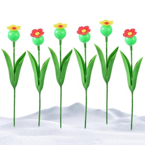 Distributeur de nourriture pour colibri de fleurs | Distributeur de nourriture automatique créatif pour papillons - Abeilles autoportantes - Accessoires d'irrigation d'oiseaux en plein air