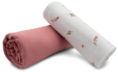 VmG-Store Jerseystoff Set farblich abgestimmt Design + Uni je 0,5mx1,5m 95% Baumwollstoff 5% Elasthan Tex Standard 100 (Blumen + Rose Set19)