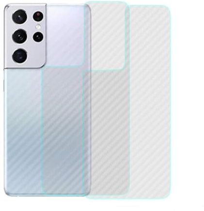 Yidai-Silu 3pcs Folie für Galaxy S25 Ultra Rückseite Folie 【Kohlefaser Atmungsaktiv Struktur, Anti-Rutsch, Anti-Fingerabdruck】 Kratzfest Back Klebefolie für Samsung Galaxy S25 Ultra Protector Film
