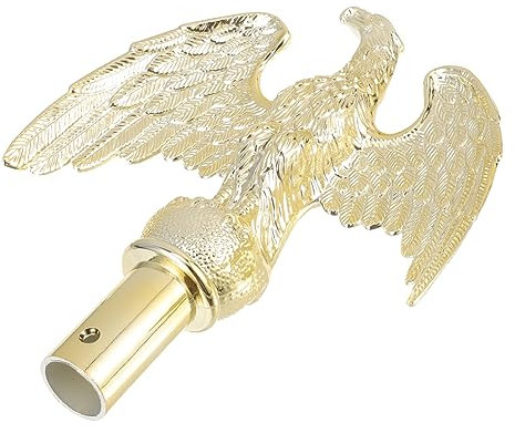 PAMINGONO Adler Flaggenspitze Kunststoff Fahnenmastkopf Outdoor Garten Fahnenmast Dekoration Konferenzraum Fahnenmastaufsatz Windfreies Fahnenmast Ornament