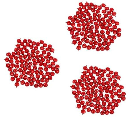 ARTIBETTER 3 Sätze 3Er Set Weihnachtsglocken Klingel Dekoration Feiertage Buntes Basteln Für Kleine Winzige Mengen Mit Ornamenten Party Silberne Klingelnde 100 Stück * 3