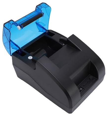 Tonysa POS -Quittungsdrucker, 58 -mm -Thermiedrucker, Dual -System Unterstützt Sowohl USB- Als Auch Bluetooth, Tintenlosenoperatin 70 Mm/s, Tragbar für Restaurants, Imbiss, (EU-Stecker)