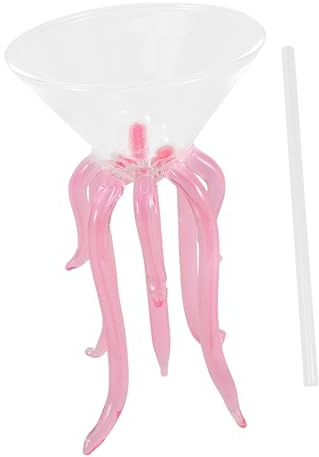 WEKADRIN Calici Da Vino in Vetro Bicchieri Per Cocktail e Bevande Di Bicchieri Di Vetro Riutilizzabili Per Casa Ufficio e Eventi