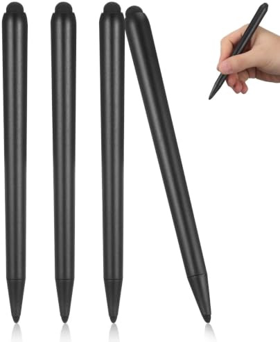 Uonlytech Dual-Head Stylus Pen for Touchscreen Devices High Sensitivity Capacitive Stylus for Precise Writing Drawing on Tablets Phones and Electronic Whiteboards Ergonomic Grip Set of 4