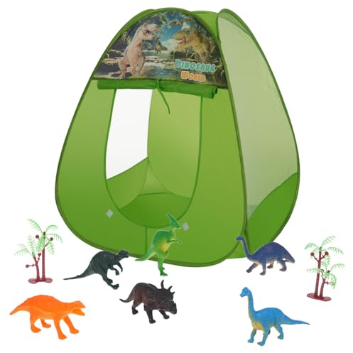 Kavolet Tienda de Juegos para Niños, Se Puede Montar Inmediatamente, Espaciosa Casa de Juegos para Niños Divertirse en el Interior y Al Aire con Modelos Animales y árboles, Ideal a Partir 3 Años,