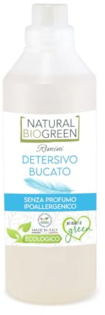Naturalbiogreen Detersivo Bucato Senza Profumo Ipoallergenico 1.1 Litri