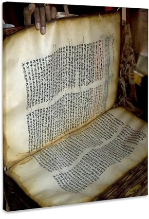 3dRose Ethiopia, Blue Nile River Basin, Coptic scripture-AF16 AJN0104 - Alison Jones Museum Grade Canvas Wrap 8x10