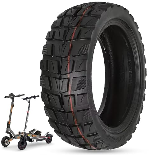 ANSENI Neumatico Cubierta 10 pulgadas 10x2.75-6.5 Rueda Todoterreno Tubeless para Patinete Eléctrico Smartgyro Speedway,Rockway,CrossOver,Kukirin G3,Urban Glide E-Cross Pro (1 Rueda)