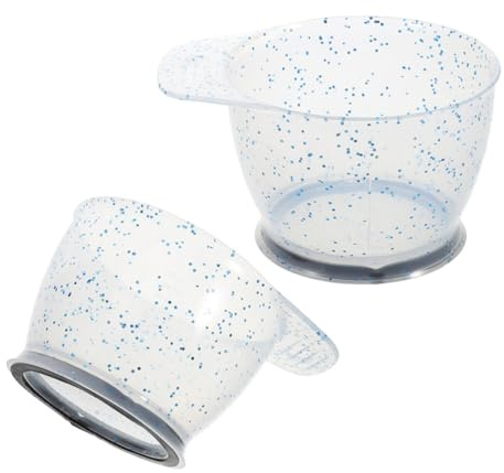 Toddmomy 2pièces Bols à Teinture pour Cheveux Plastique Réutilisables Bol Mélangeur pour Coloration et Soins Capillaires Fournitures de Salon Professionnelles et Usage Domestique