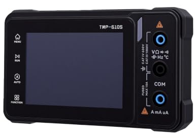 Luocute Multímetro Digital, Probador de Voltaje True RMS con Pantalla Táctil, 60000 Cuentas para Medición de Voltaje AC DC, Resistencia, Capacitancia, Diodo, (Multímetro +Osciloscopio + Generador de