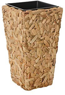 VIVANNO Jardinière en Jacinthe d'eau Nature Sauvage - 60x28x28 cm Jardinière