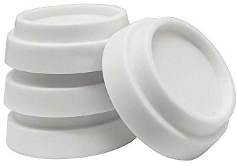 Vibrationsdämpfer 4-er Set Stoßdämpfer Schwingungsdämpfer Gummifüsse Waschmaschine weiß