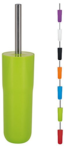 Spirella – Toilettenbürste mit Halterung Cocco, Ermöglicht eine Effektive Reinigung, Modernes Design und Elegante Oberflächen, Leicht Zu Reinigen, Robust und Zuverlässig, Kiwi