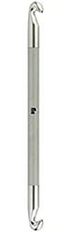 Prym Häkelnadeln doppelseitig 25 cm 9,00 mm Tunesische Häkelnadel, Aluminium, grau, 9,0 mm, 195262-1