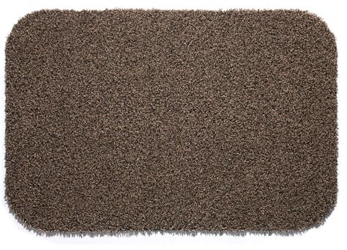 Easylife Dirt Trapper Indoor Door Mat (Coffee) Super Absorbent Machine Washable Door Mat with Non-Slip Rubber Backing, Waterproof for Front & Back Doors (50x75cm) - Fully Guaranteed