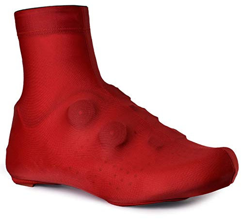 CYYZB Waterproof Cycling Shoe Covers Winter Road Bike Overshoes Mountain Bike Thermal Warm Shoe Cover for Men Women, MTB Bicycle Bootie,Red,M
