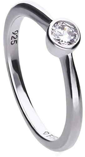 DIAMONFIRE | Karat | Fin Solitärring, 25 ct, totalvikt, Fuskdiamant