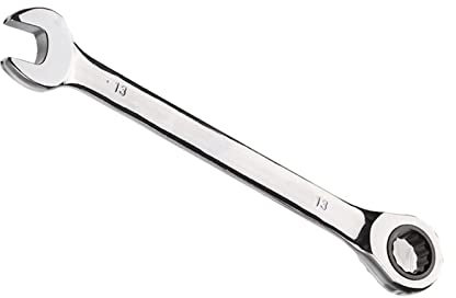 Vokenforu 13mm Ratchet Spanner, Ratcheting Combination Wrench, Hardened Chrome Vanadium Steel Open End Spanner Metric