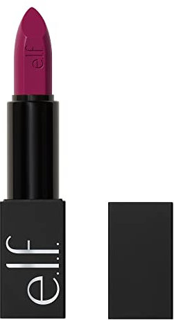 e.l.f. O Face Satin Lipstick, reichhaltig pigmentierter, pflegender & langanhaltender cremiger Lippenstift, mit Jojoba, vegan & tierversuchsfrei, Untamed