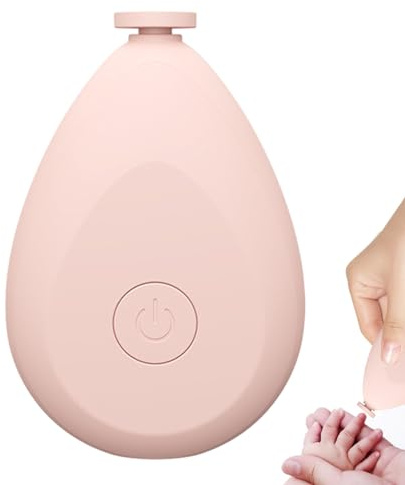 Lima elettrica per unghie per bambini, tagliaunghie con 4 testine di macinazione, a forma di goccia, forbici per unghie per neonati, bambini o adulti, cura, lucidatura e rifinitura, funzionamento a