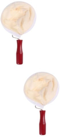 LIFKOME 2piezas Filtros De Café Reutilizables De Bolsa De Flanela Mango De Madera Para Preparar Café Sin Residuos Paquete