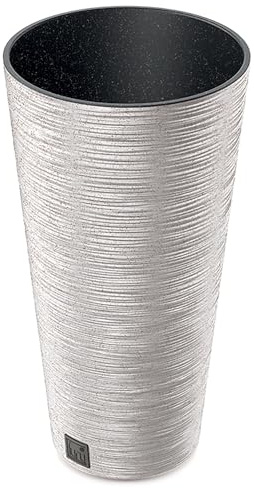 Annastore Pflanzsäule aus Kunststoff - Rund Ø 30 cm/H 57,5 cm, Weiß