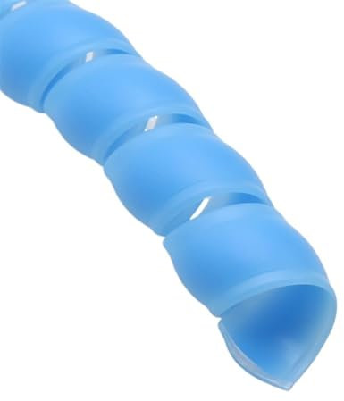 Spiral Wickeln 10mm 12mm 14mm Flexible Spiral Wrap Winding Line Sleeve Cover Tube Protector Cable Wire Organizer Pipe Protection Schlauch Abdeckung (Color : Blue, Size : ID 12mm 10 Meters)