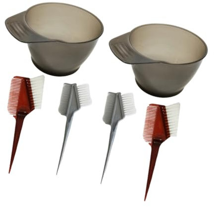 HONMEET 6stücke Haarfärbe Set Mit Färbeschalen Und Haarfärbekamm Kunststoff Waschbar Und Wiederverwendbar Für Professionelle Friseursalons Und Einfaches Haare Färben
