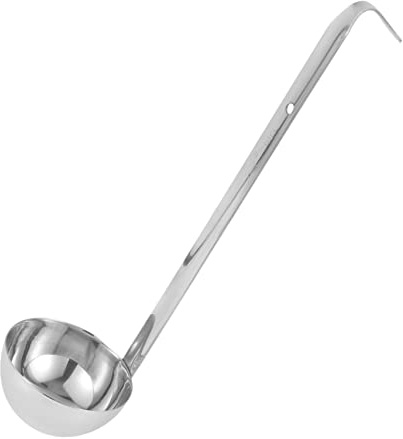 PRETYZOOM Cucharón Medidor De Sopa Inoxidable Con Mango De Gancho Para Colgar Cuchara Para Servir Catering Eventos y Cocina Doméstica