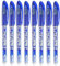 Rwoythk 8 Stück Radierbarer Kugelschreiber Blau, 20 Stifte Minen 0.5mm, Nachfüllbarer Radiergummi Stift, Gelschreiber Radierbar für Schulsachen und Bürobedarf